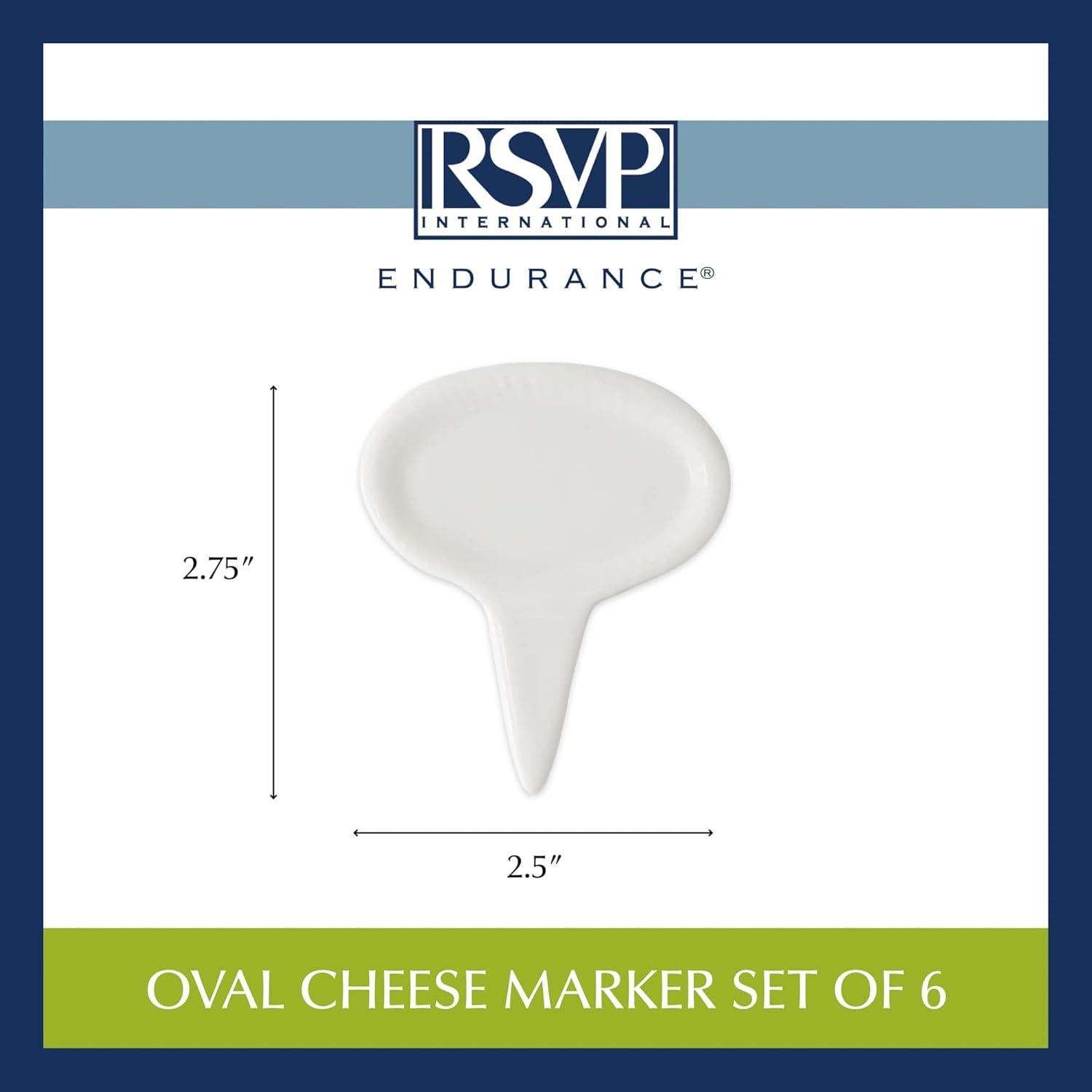 Set de Accesorios para Tabla de Queso RSVP Ovalado 6 Pzas