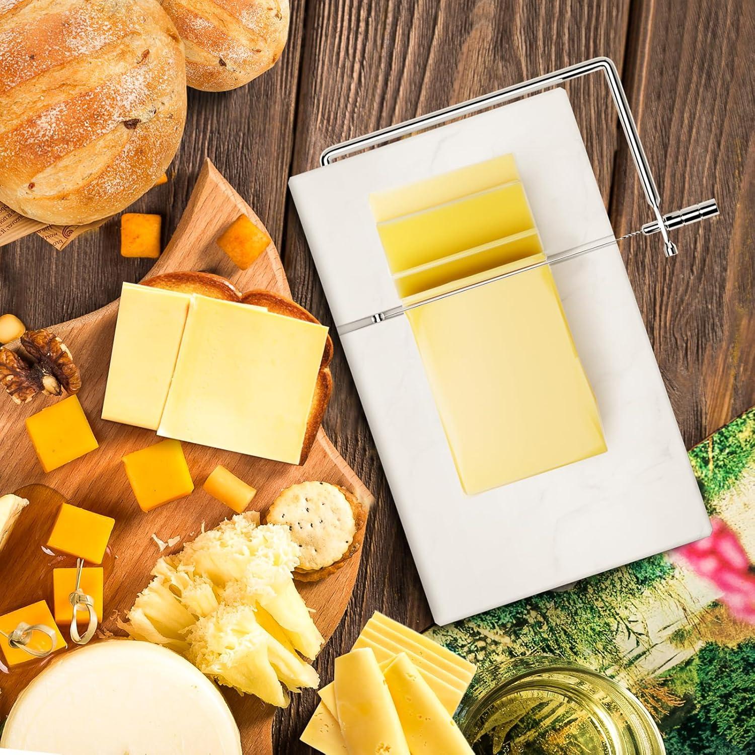 Cortador de Queso TOPULORS de Mármol 12,7 cm con 5 Cables