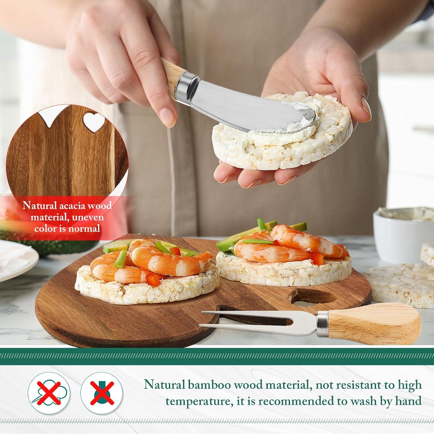 Conjunto de Tabla de Queso Patelai Corazón 1 Set Regalo