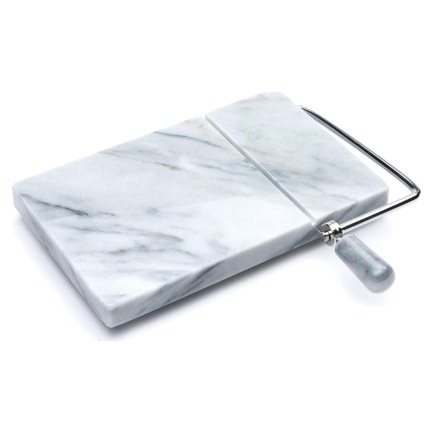 Cortador de Queso de Mármol Fox Run Blanco con 2 Cables