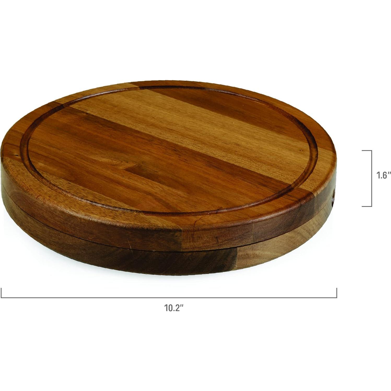 Tabla de Cortar de Queso Acacia Picnic Time con Monograma B