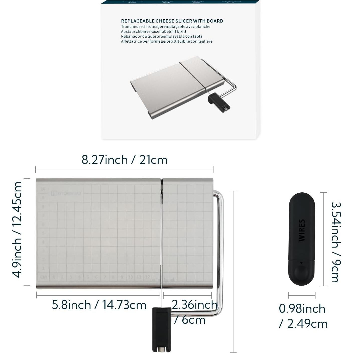 Cortador de Queso KITCHENDAO KD20326 Acero Inoxidable