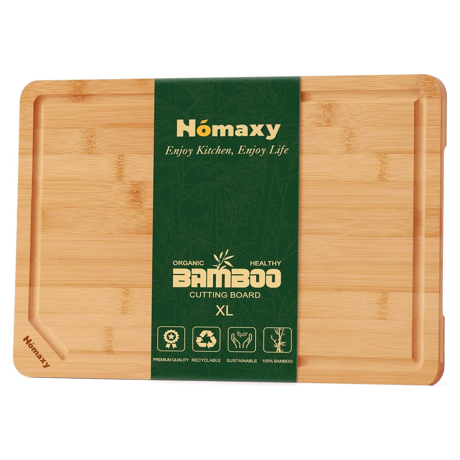 Tabla de Cortar de Bambú Orgánico Homaxy XL 45,72x30,48cm