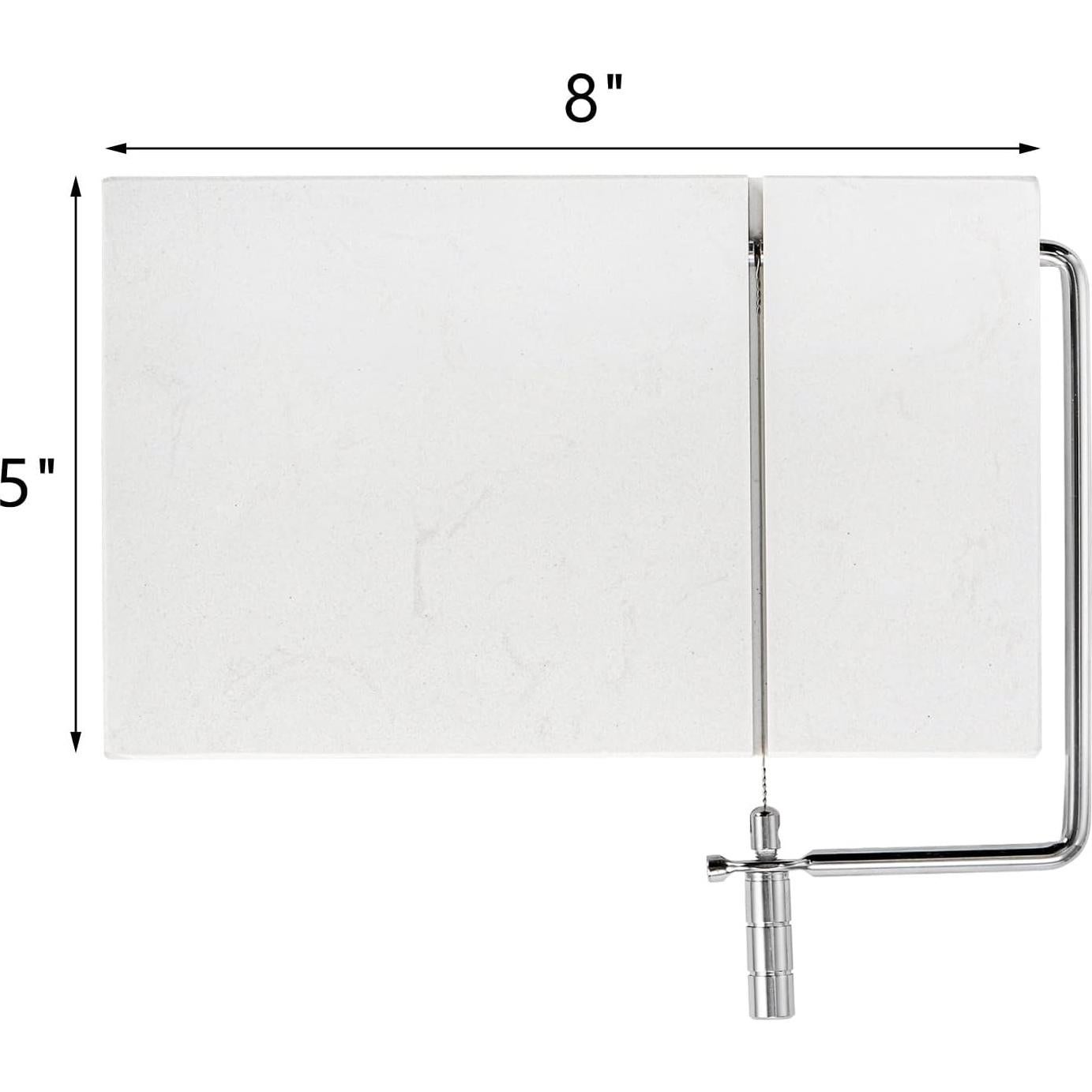 Cortador de Queso ZEAYEA de Mármol con 6 Cuerdas 20x12 cm