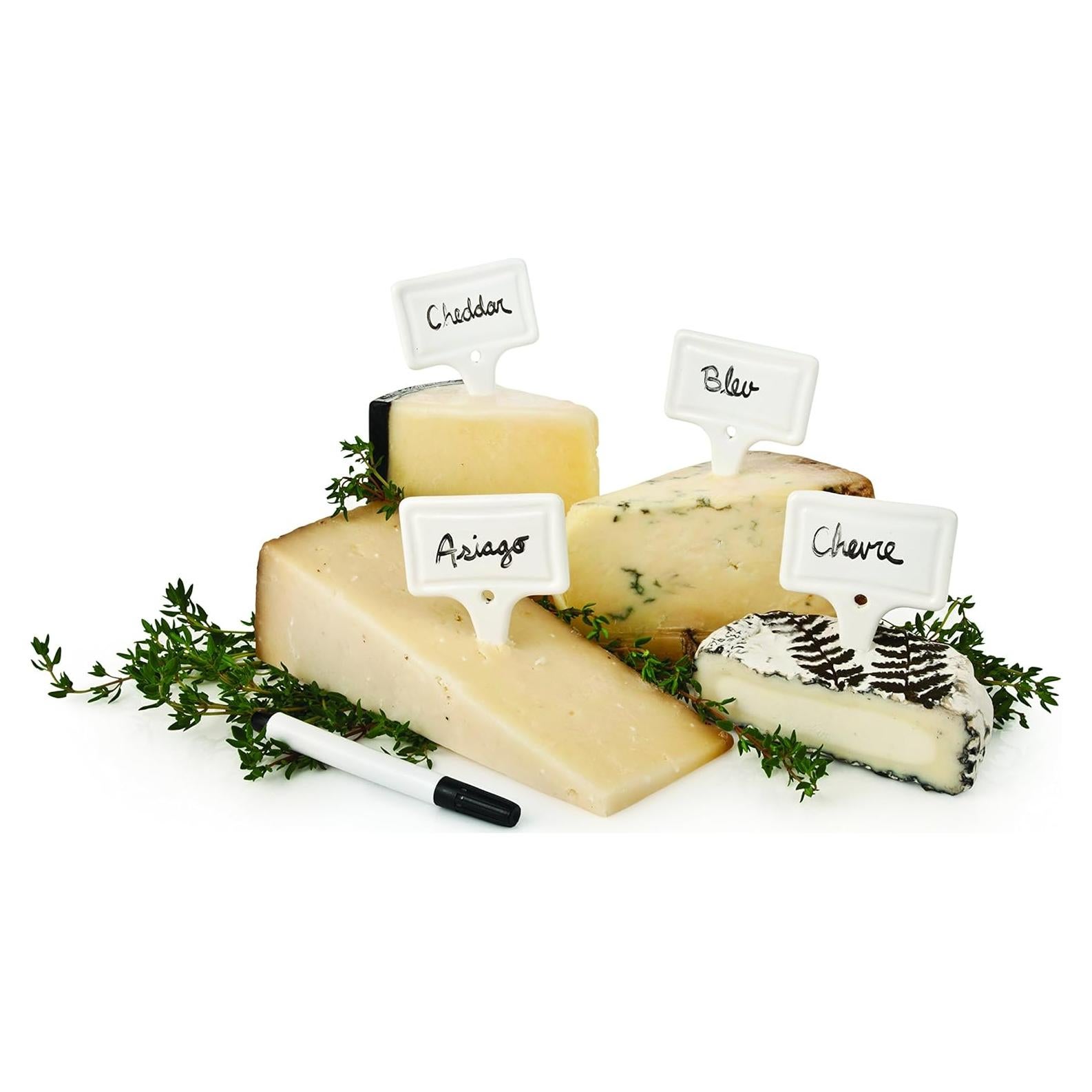 Set de 4 Etiquetas de Cerámica True para Queso 5,72 cm