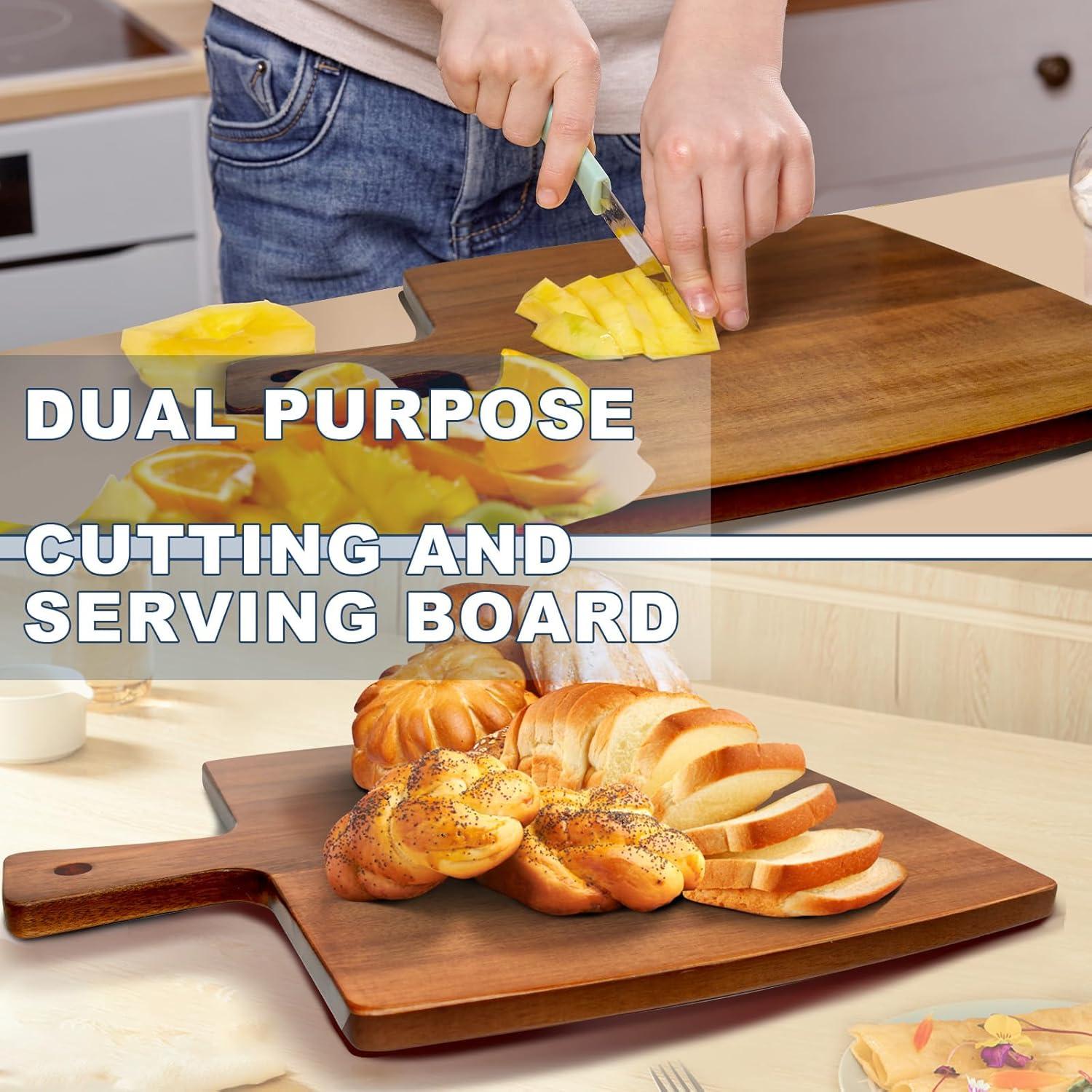 Tabla de Cortar de Madera de Acacia Charmlife 40x33 cm