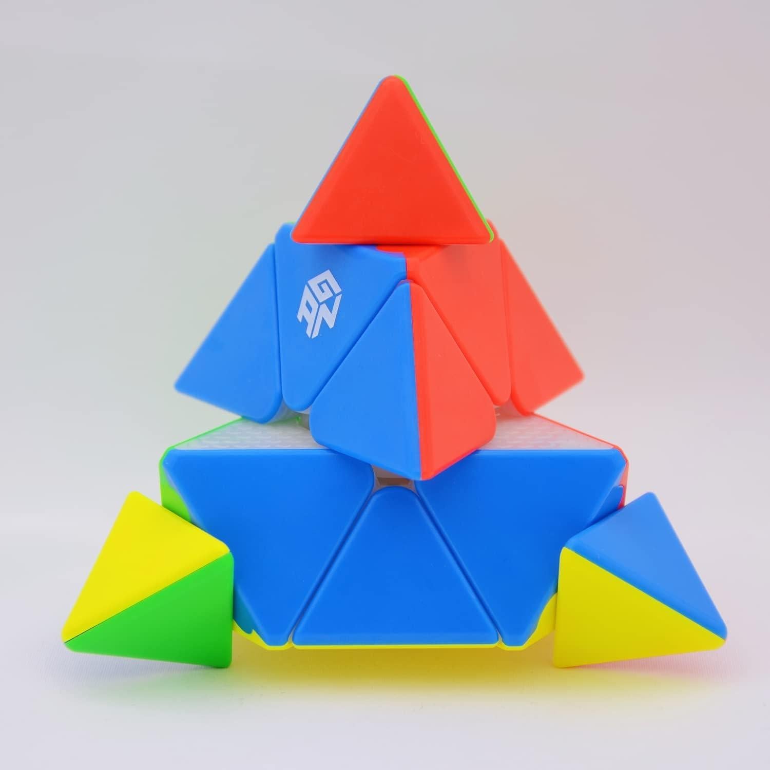 Cubo Pyraminx M GAN Magnético 36 Imanes 6.6 cm Estándar