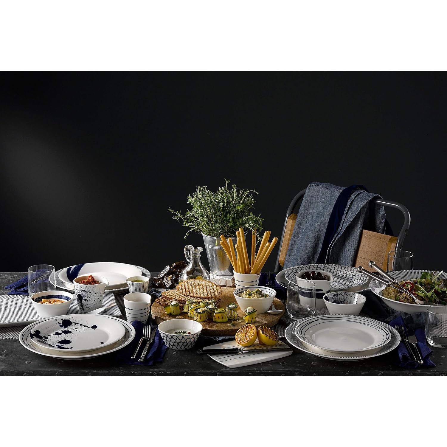 Set de 4 Tablas de Queso Royal Doulton Pacific 20 cm Azul/Blanco