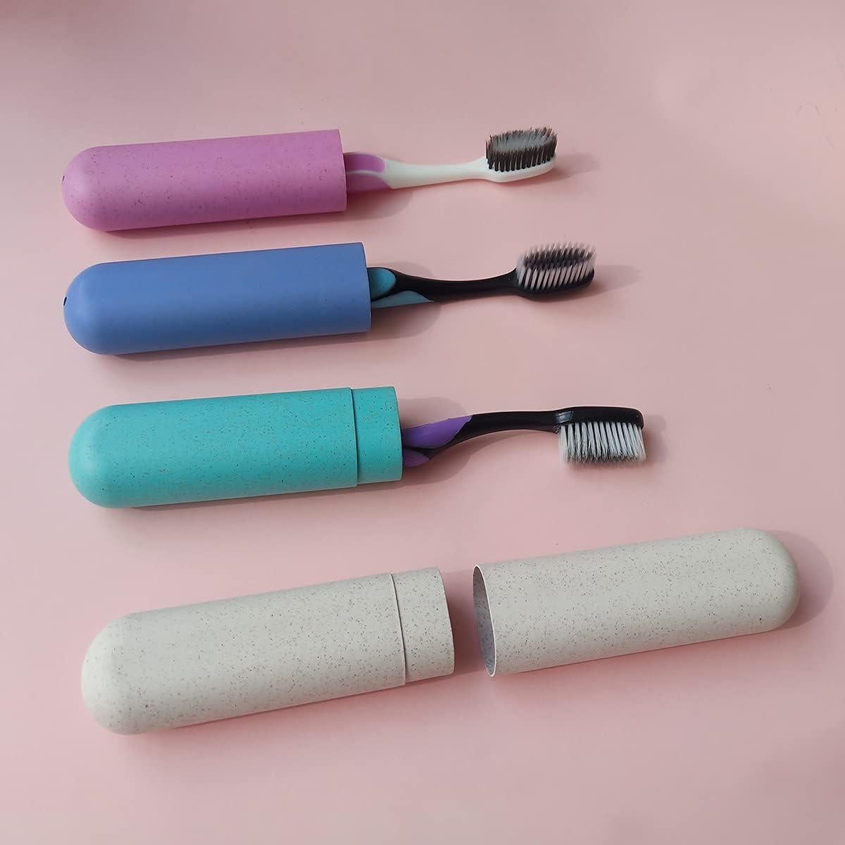 Estuches de Cepillo de Dientes de Viaje ZYYC - 4 Piezas