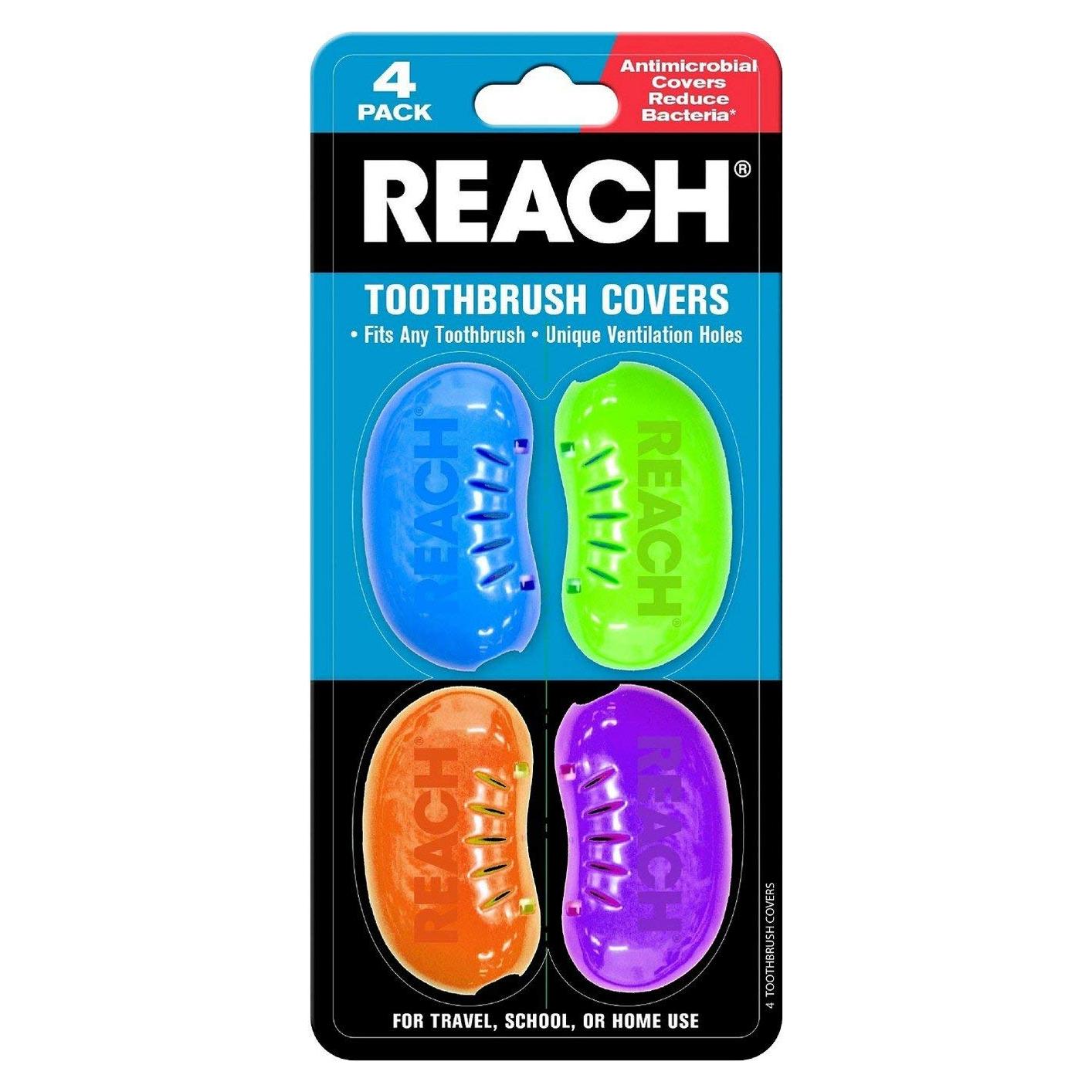 Cubiertas de Cepillo de Dientes Reach - 4 Unidades con Ventilación