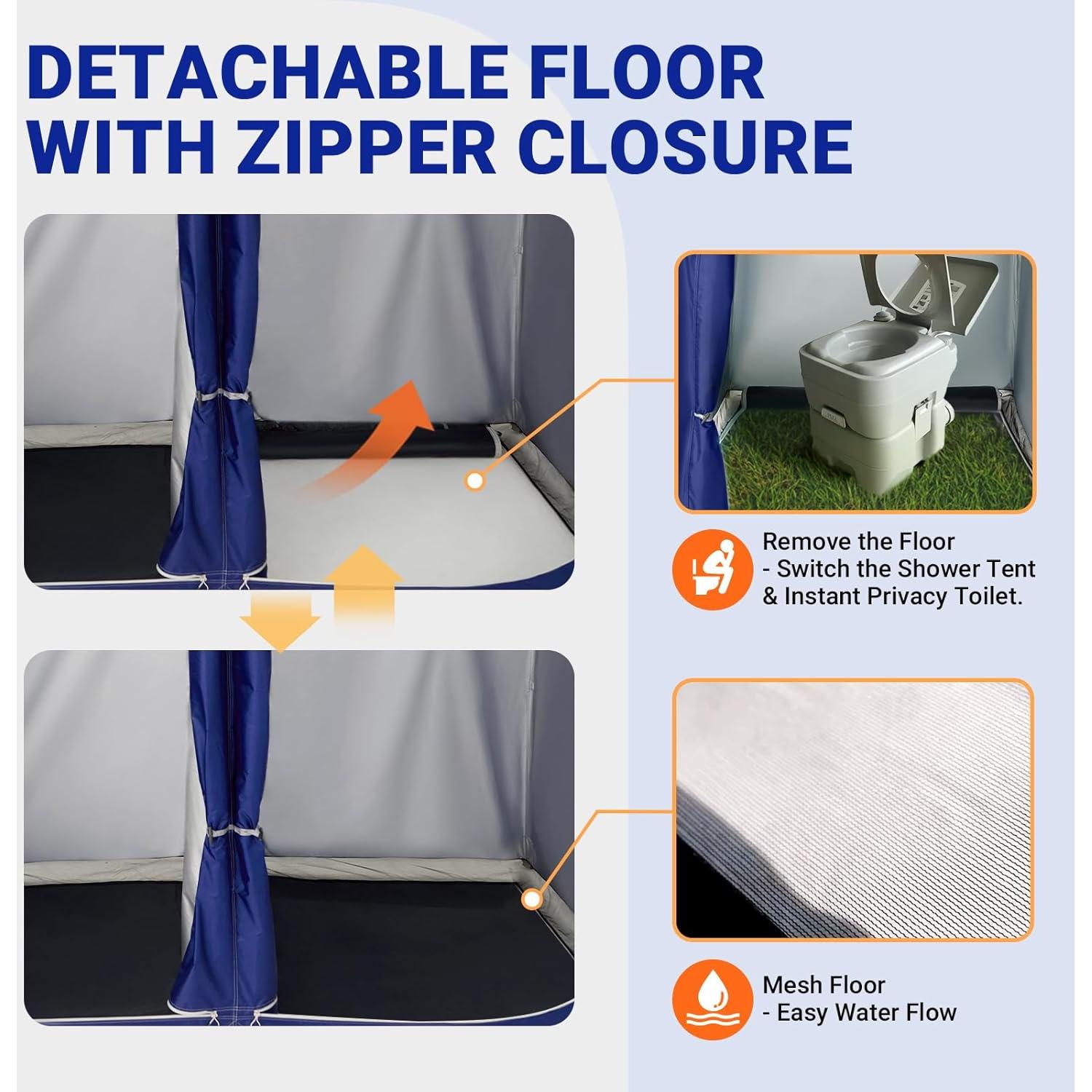 Tienda de Ducha KingCamp 2 Habitaciones Impermeable