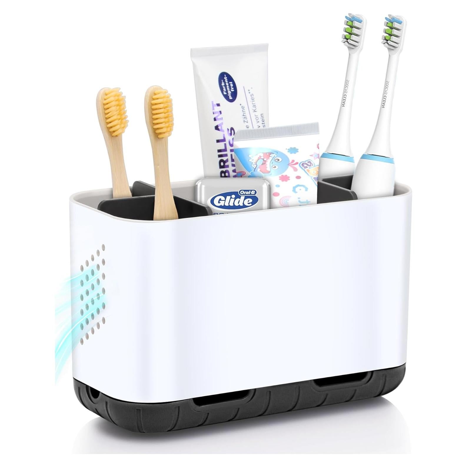 Soporte para Cepillos de Dientes LAFARA Blanco Desmontable