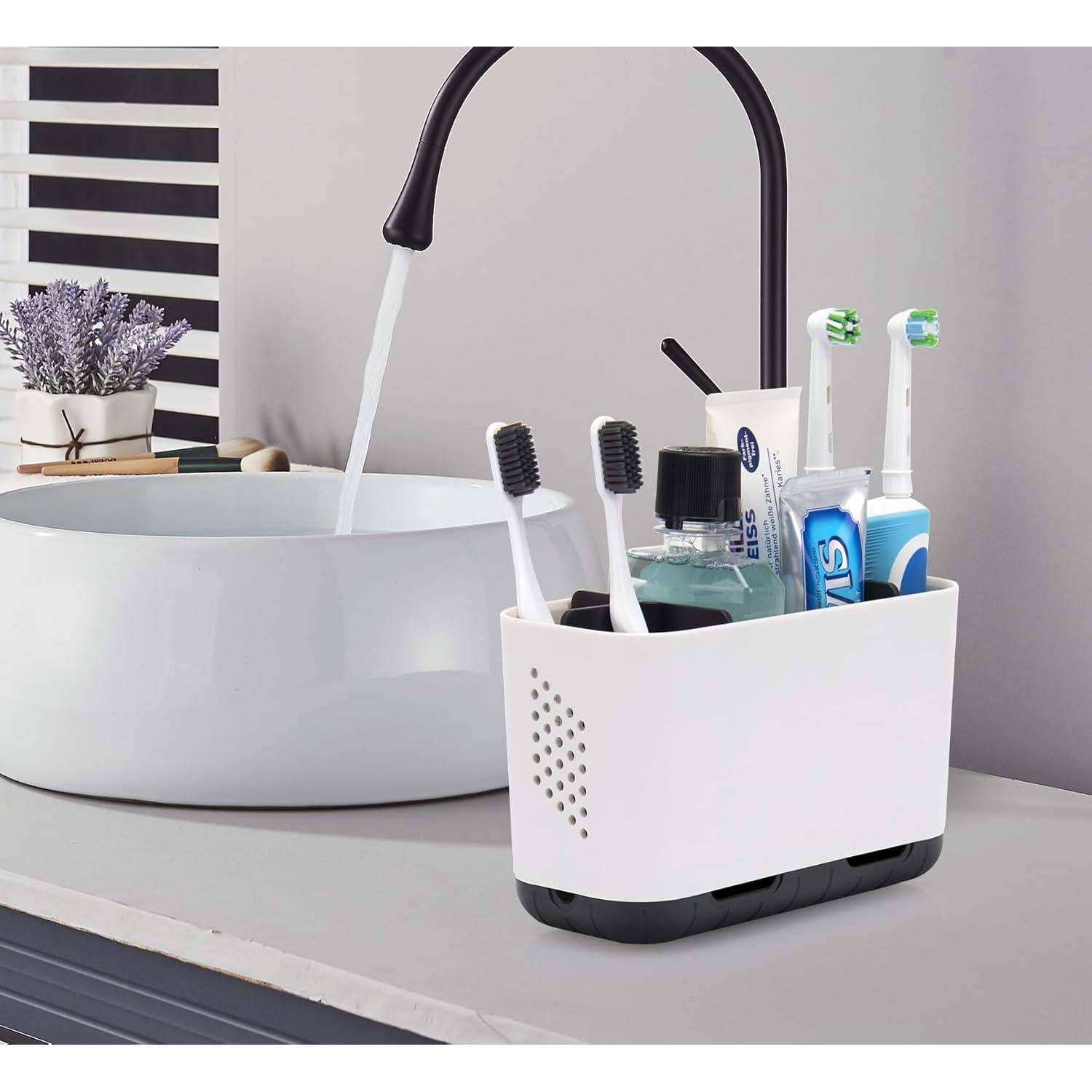 Soporte para Cepillos de Dientes LAFARA Blanco Desmontable