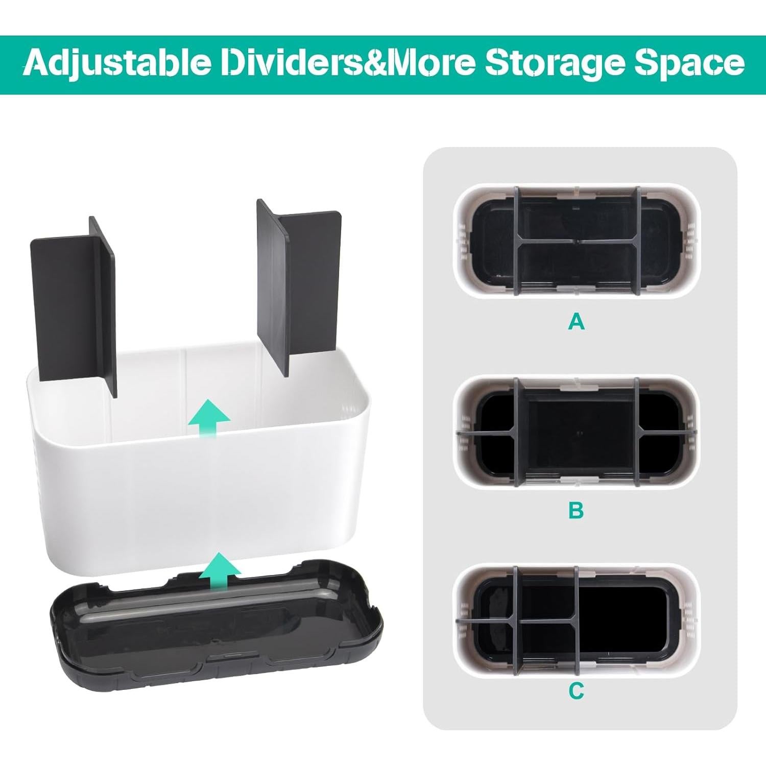 Soporte para Cepillos de Dientes LAFARA Blanco Desmontable