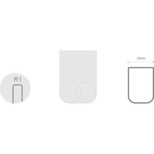 Vaso para Cepillos de Dientes UVIVIU M-CUP Blanco 350ml