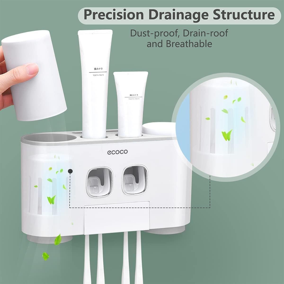 Soporte para Cepillos de Dientes VNYIFAN 4 Tazas Automático