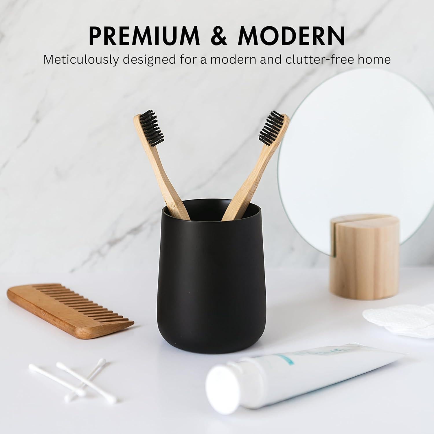 Soporte y Vaso Organizador para Cepillos de Dientes YEW DESIGN