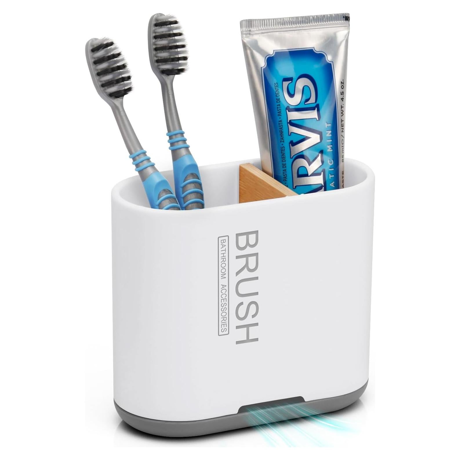 Soporte para Cepillos de Dientes Chintu Blanco 2 Compartimentos