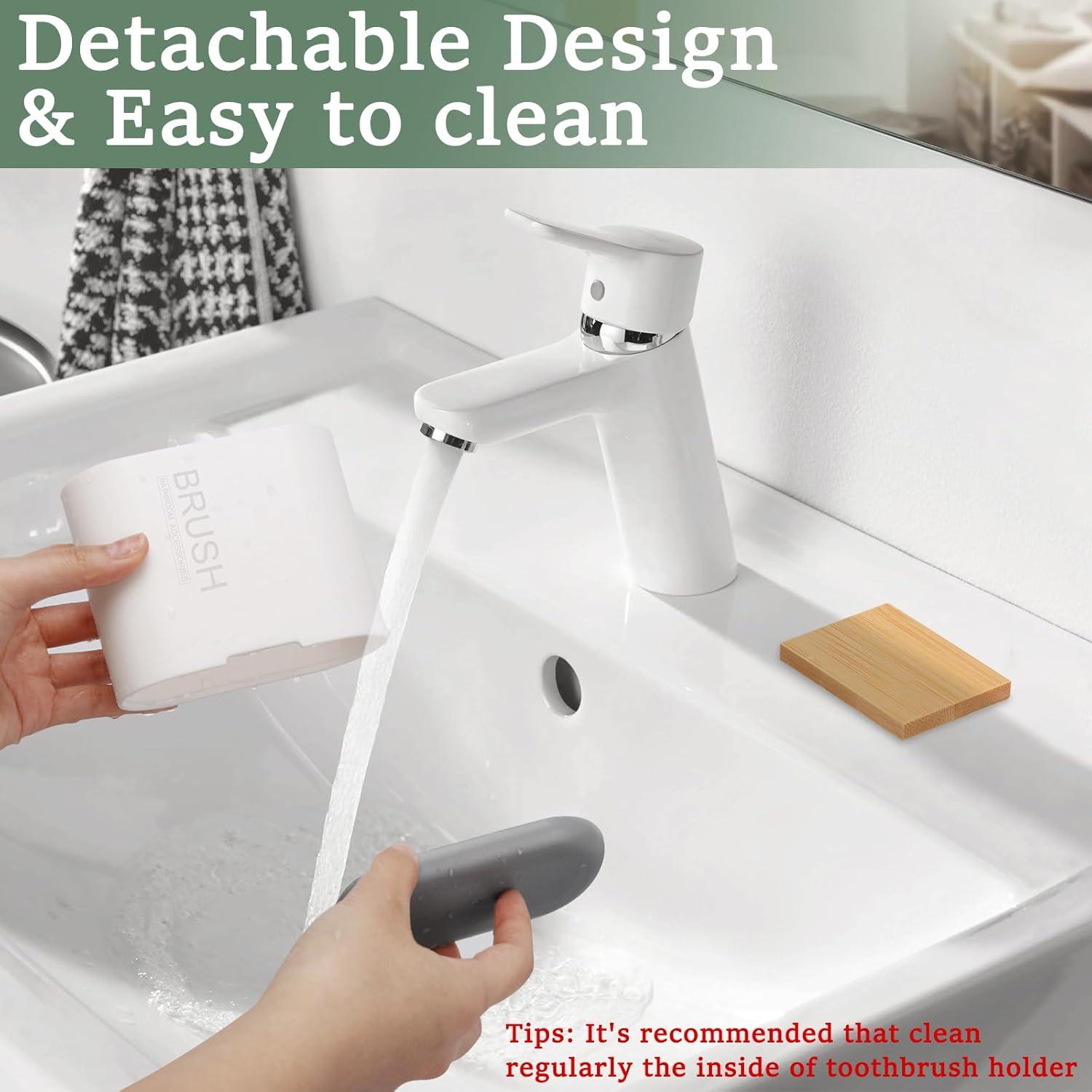 Soporte para Cepillos de Dientes Chintu Blanco 2 Compartimentos