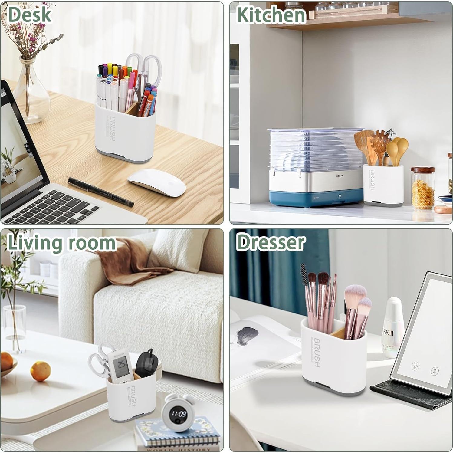 Soporte para Cepillos de Dientes Chintu Blanco 2 Compartimentos