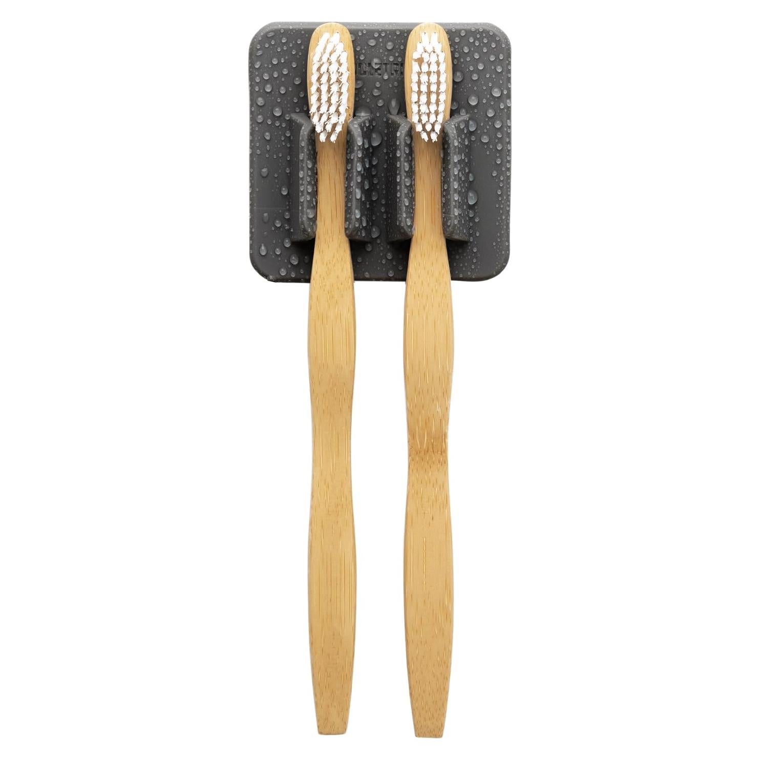 Soporte para Cepillos de Dientes Tooletries George - Silicona Carbón