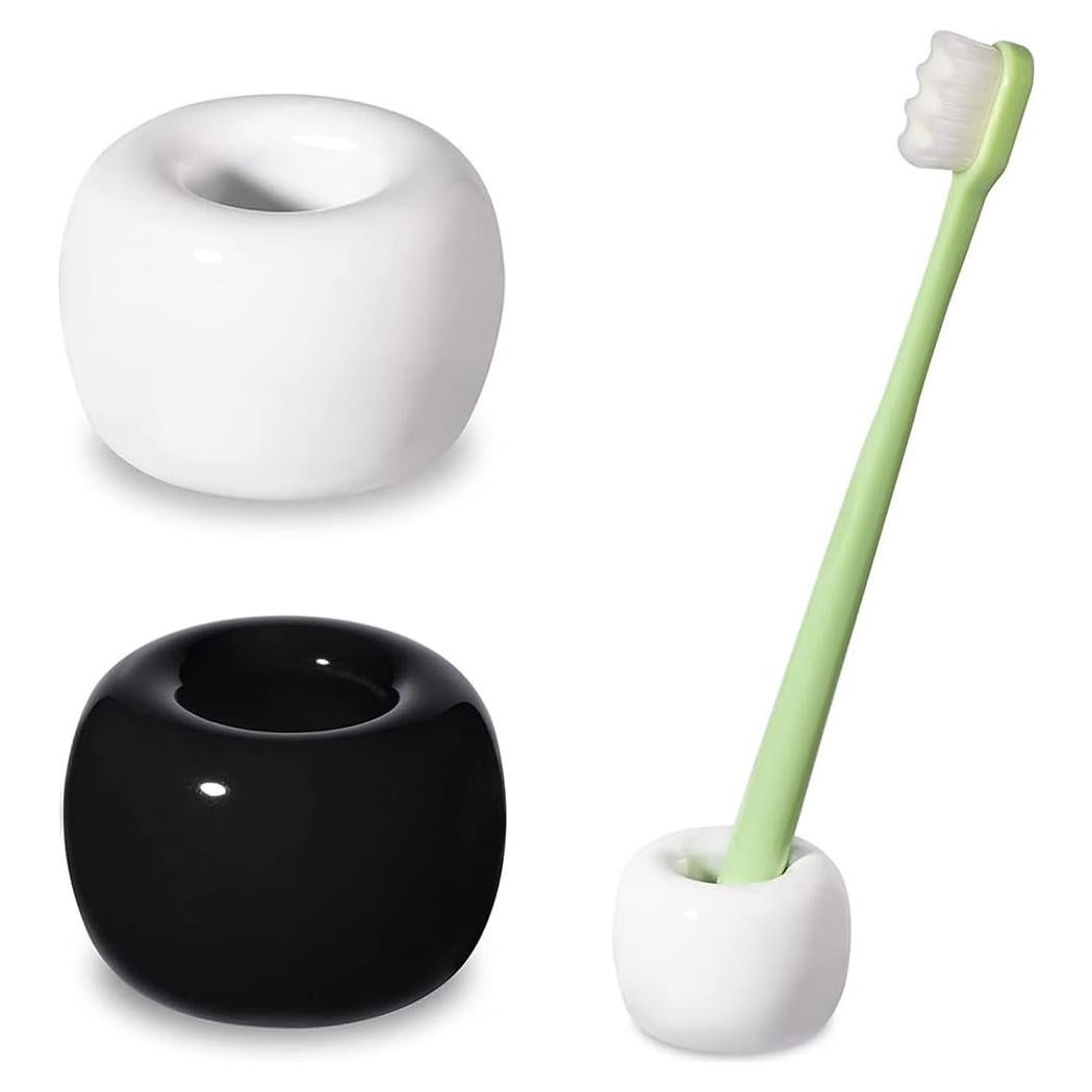 Soporte de Cepillo de Dientes Mini HalfofLife Cerámica 2 Pzas