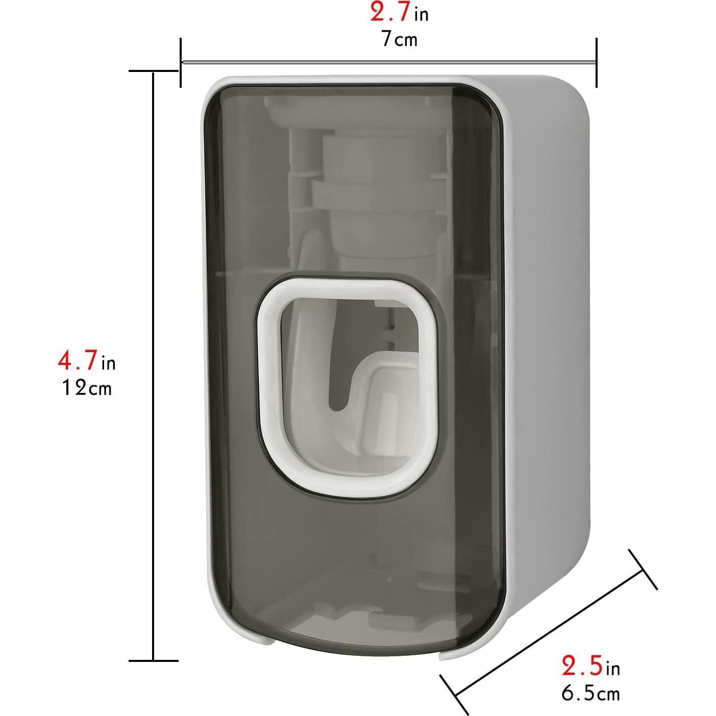 Soporte para Cepillos de Dientes LUEXBOX Gris 2 Ranuras