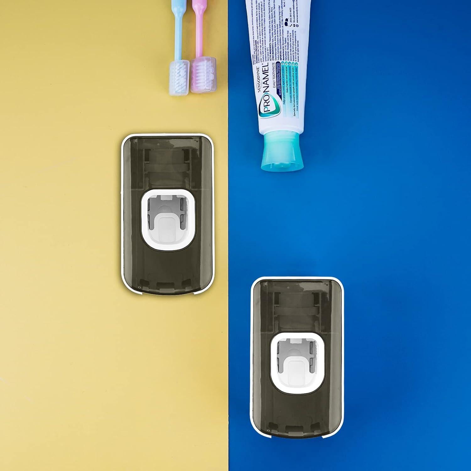 Soporte para Cepillos de Dientes LUEXBOX Gris 2 Ranuras