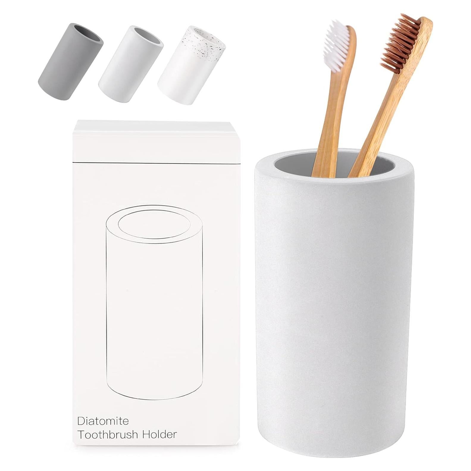 Soporte para Cepillos de Dientes BOJDOPIE Diatomea Gris Claro