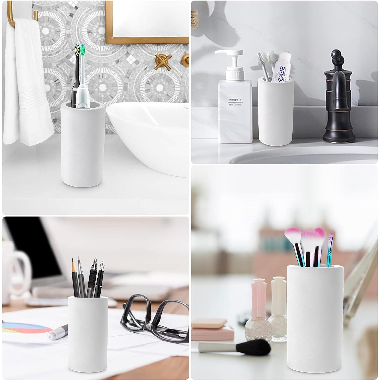 Soporte para Cepillos de Dientes BOJDOPIE Diatomea Gris Claro