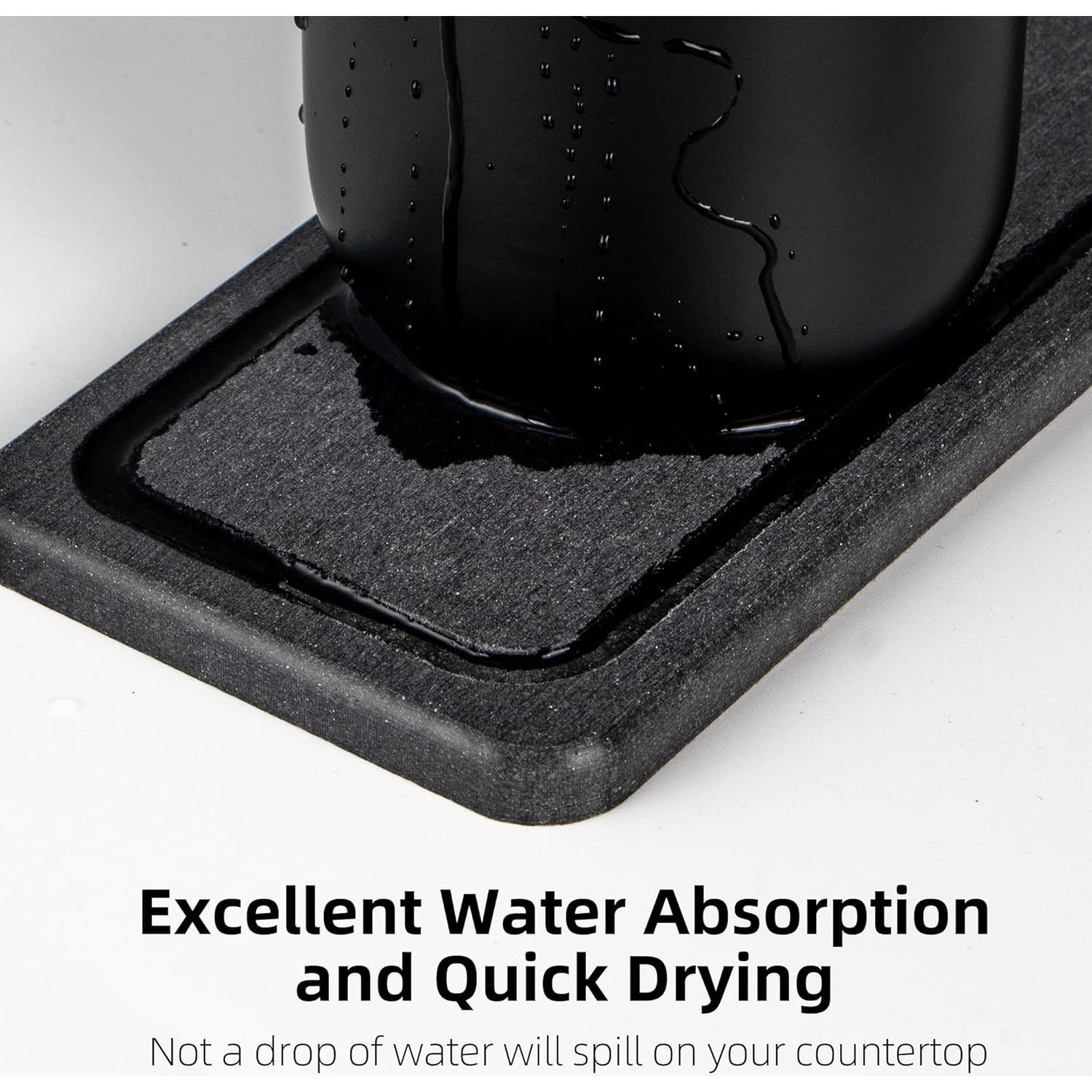 Soporte para Cepillos de Dientes Moforoco Negro 5 Compartimentos