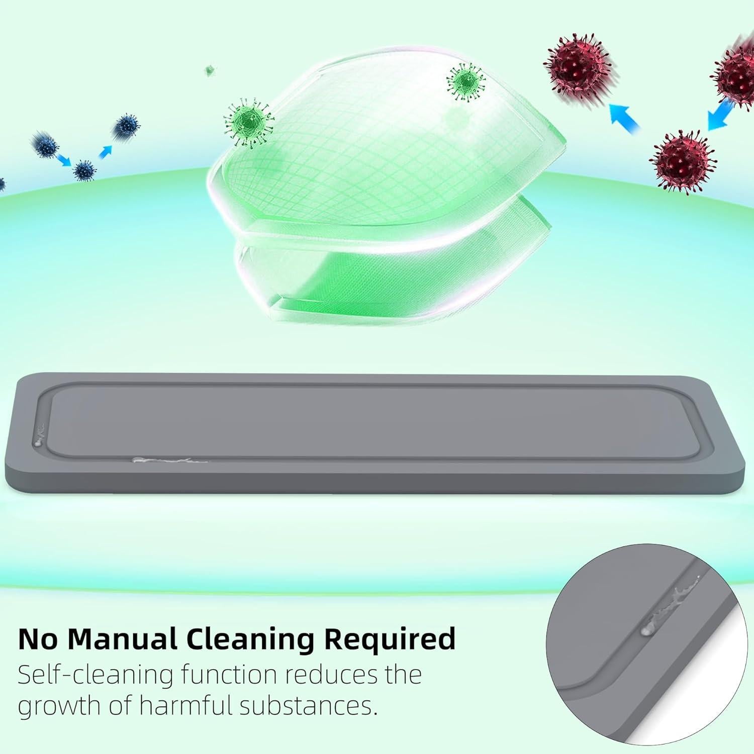 Soporte para Cepillos de Dientes Moforoco Negro 5 Compartimentos