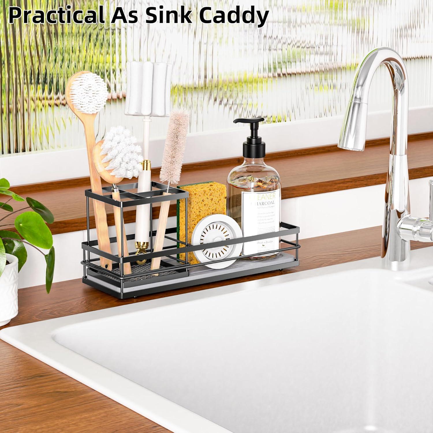 Soporte para Cepillos de Dientes Moforoco Negro 5 Compartimentos