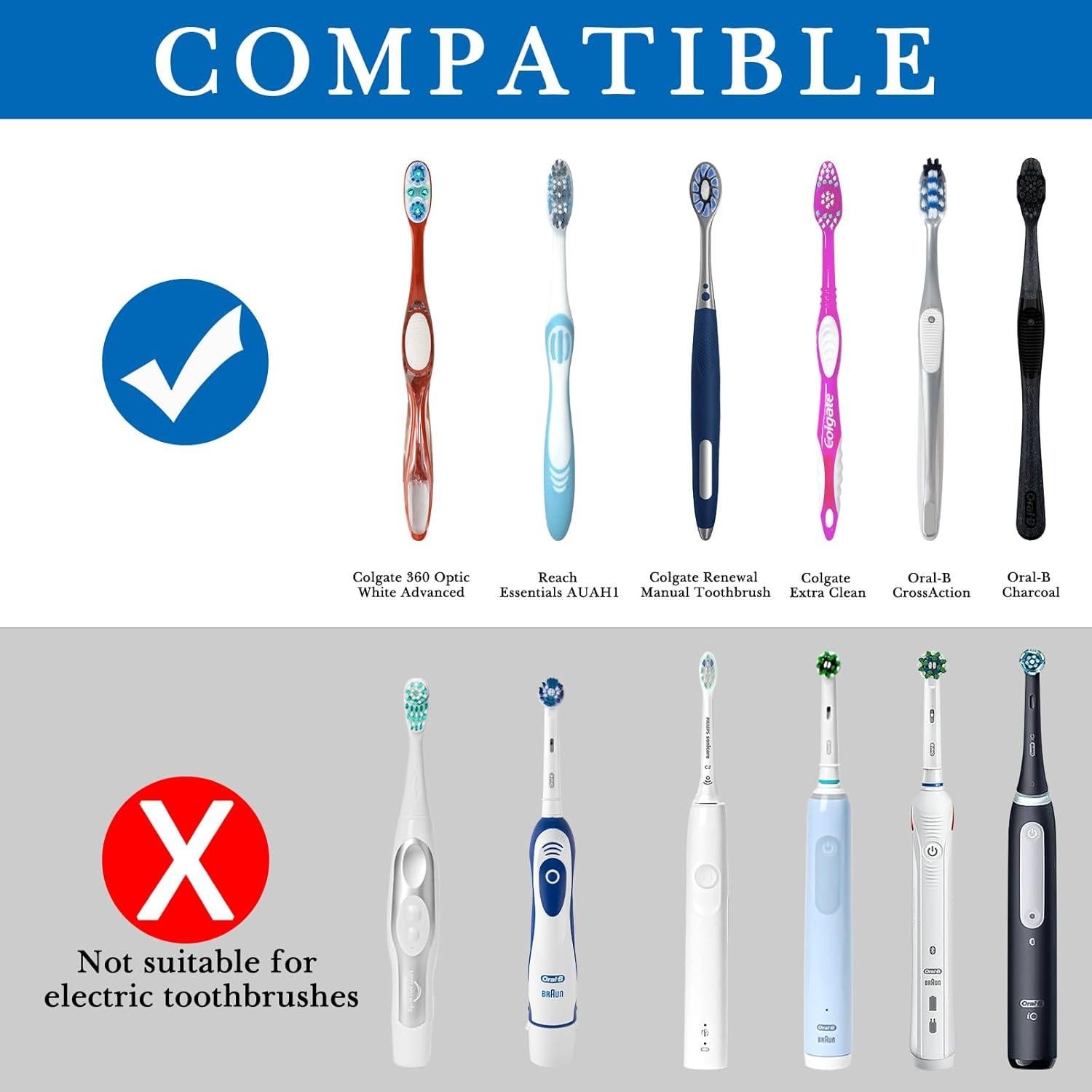 Soporte de Cepillos de Dientes Linkidea Montaje en Pared 6 Ranuras