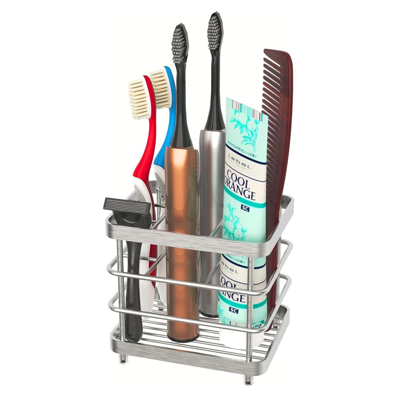 Soporte para Cepillos de Dientes WHALCHI Acero Inoxidable 5 Ranuras