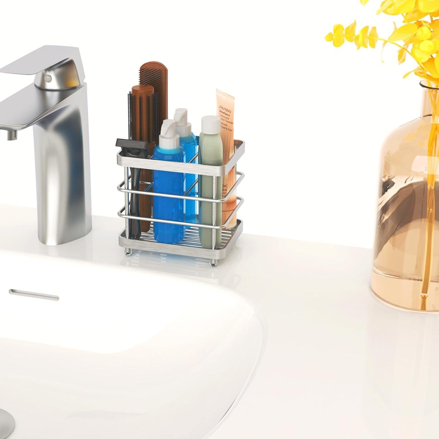 Soporte para Cepillos de Dientes WHALCHI Acero Inoxidable 5 Ranuras