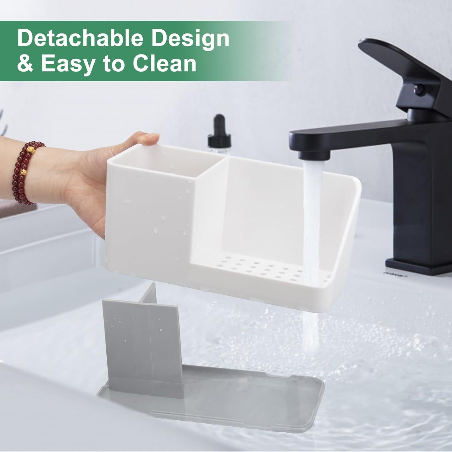 Soporte para Cepillos de Dientes PARKMANI Gris con Drenaje