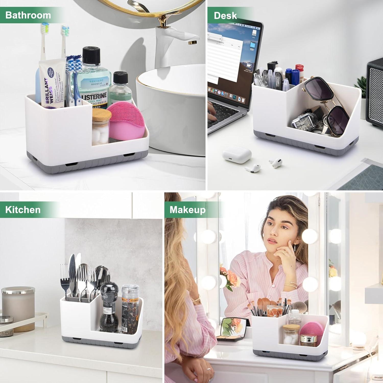 Soporte para Cepillos de Dientes PARKMANI Gris con Drenaje