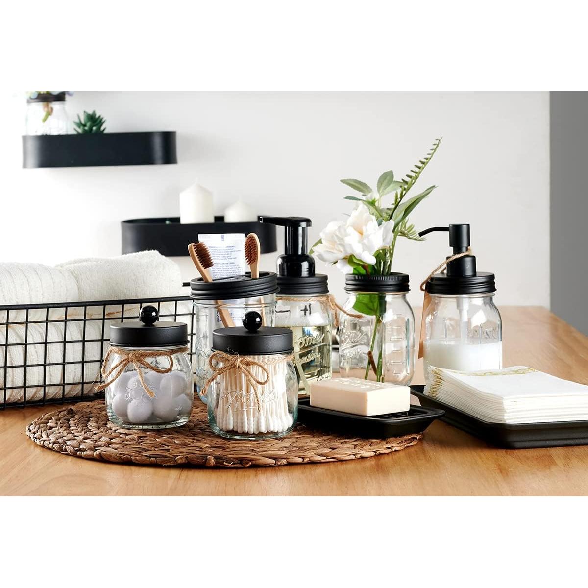 Soporte para Cepillos de Dientes SheeChung Vidrio Negro 3 Compartimentos