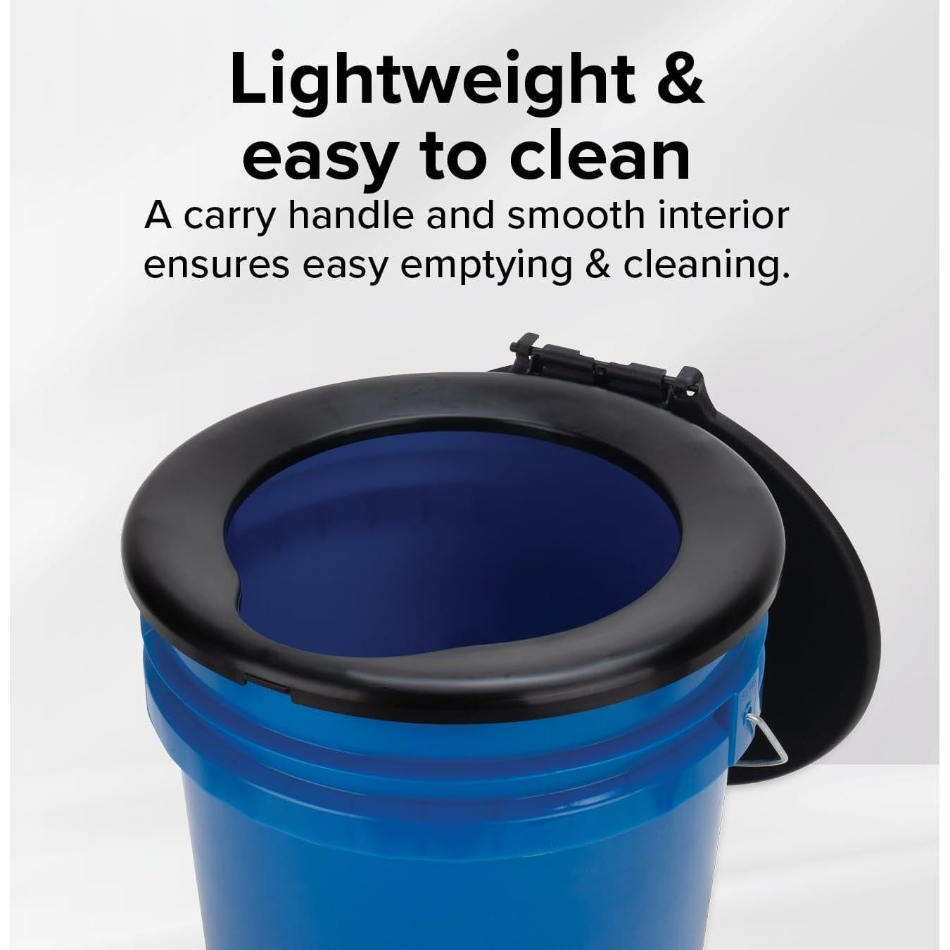 Cubeta de Baño Portátil Camco 18.93L con Asiento y Tapa