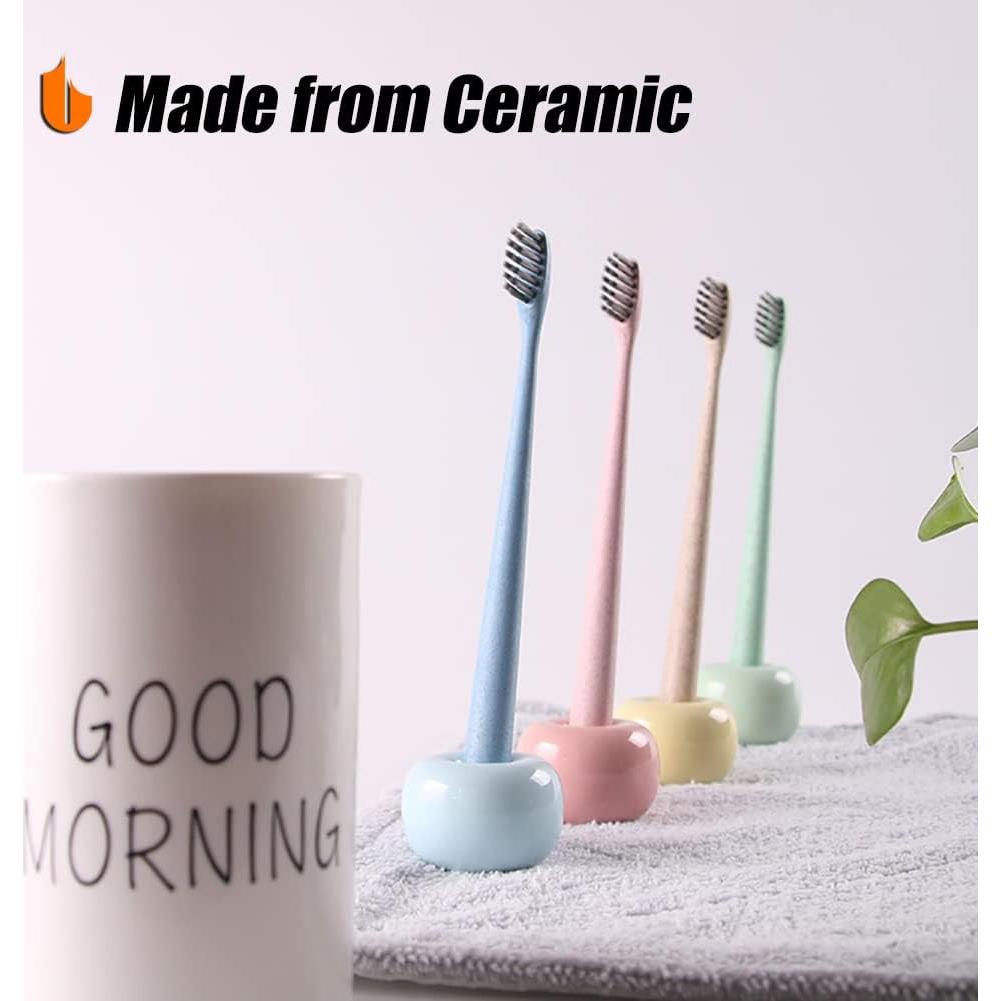 Soporte de Cepillo de Dientes Cerámico Urbanstrive Blanco 2 Pzas