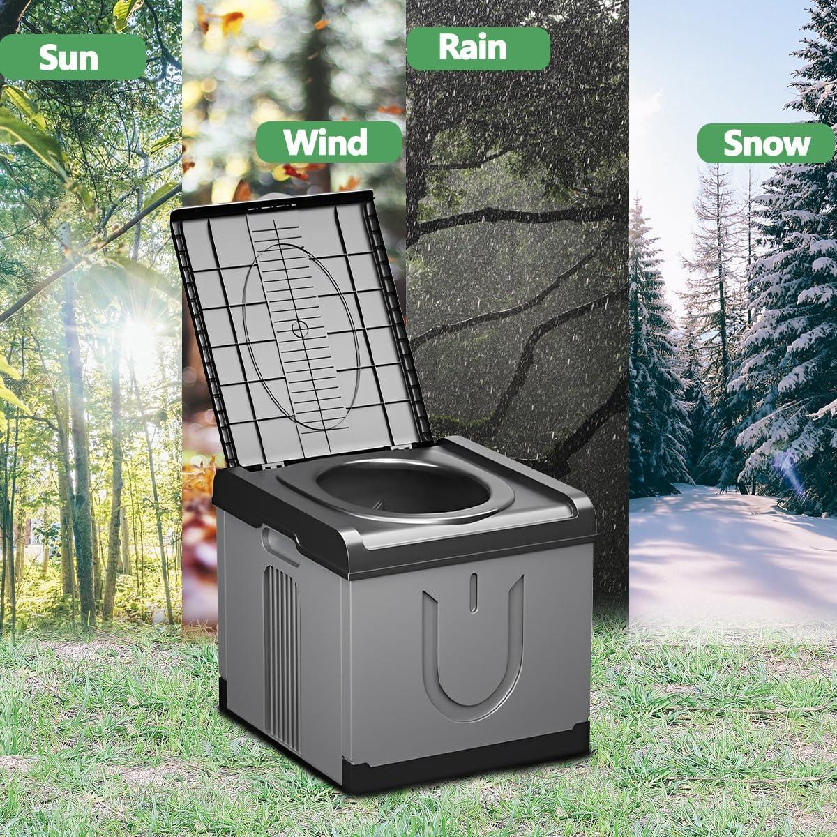 Inodoro Portátil GLXPJU XXXL Camping 43.9x40.6x40.6 cm