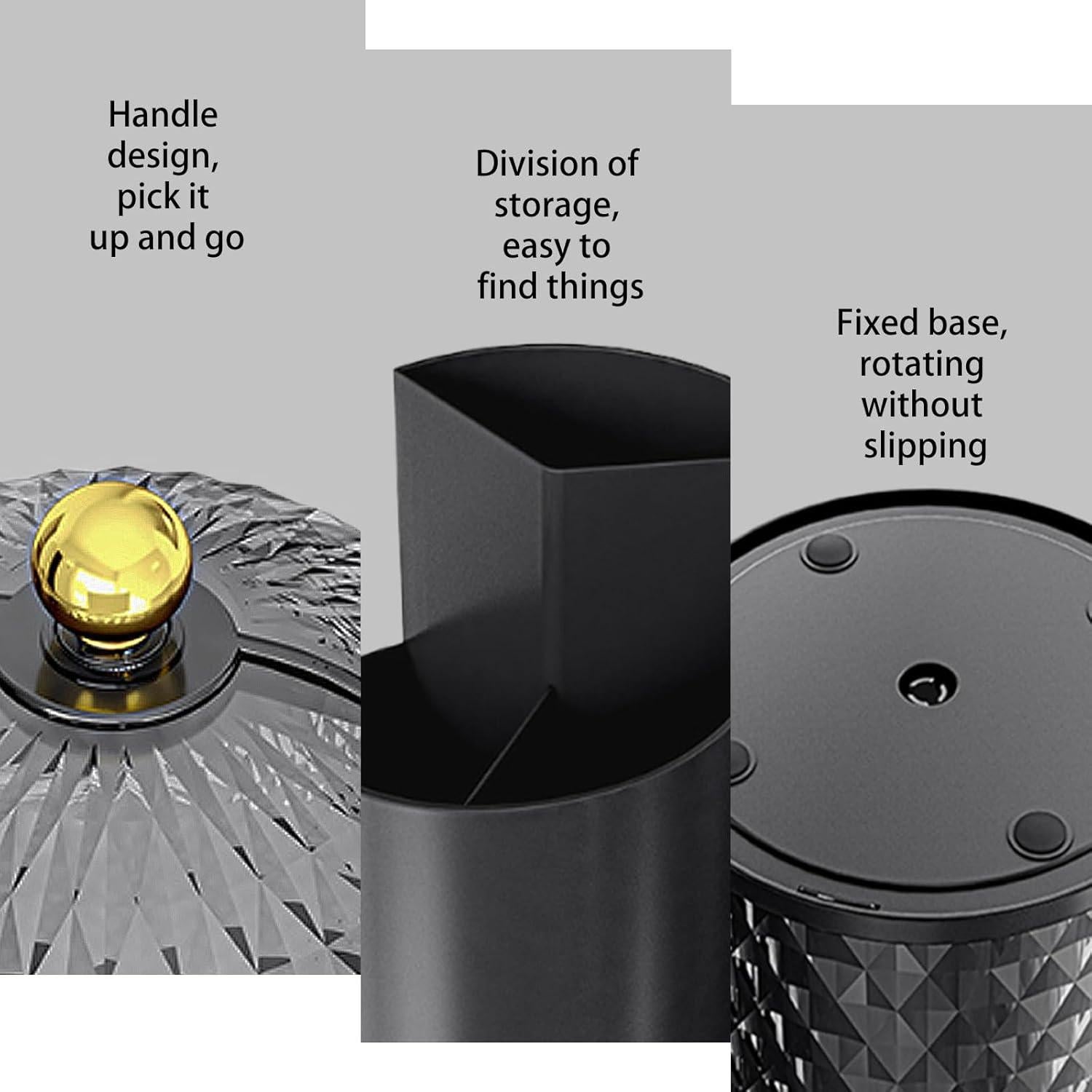 Soporte para Cepillos de Dientes JIANGLAI Blanco 3 Compartimentos