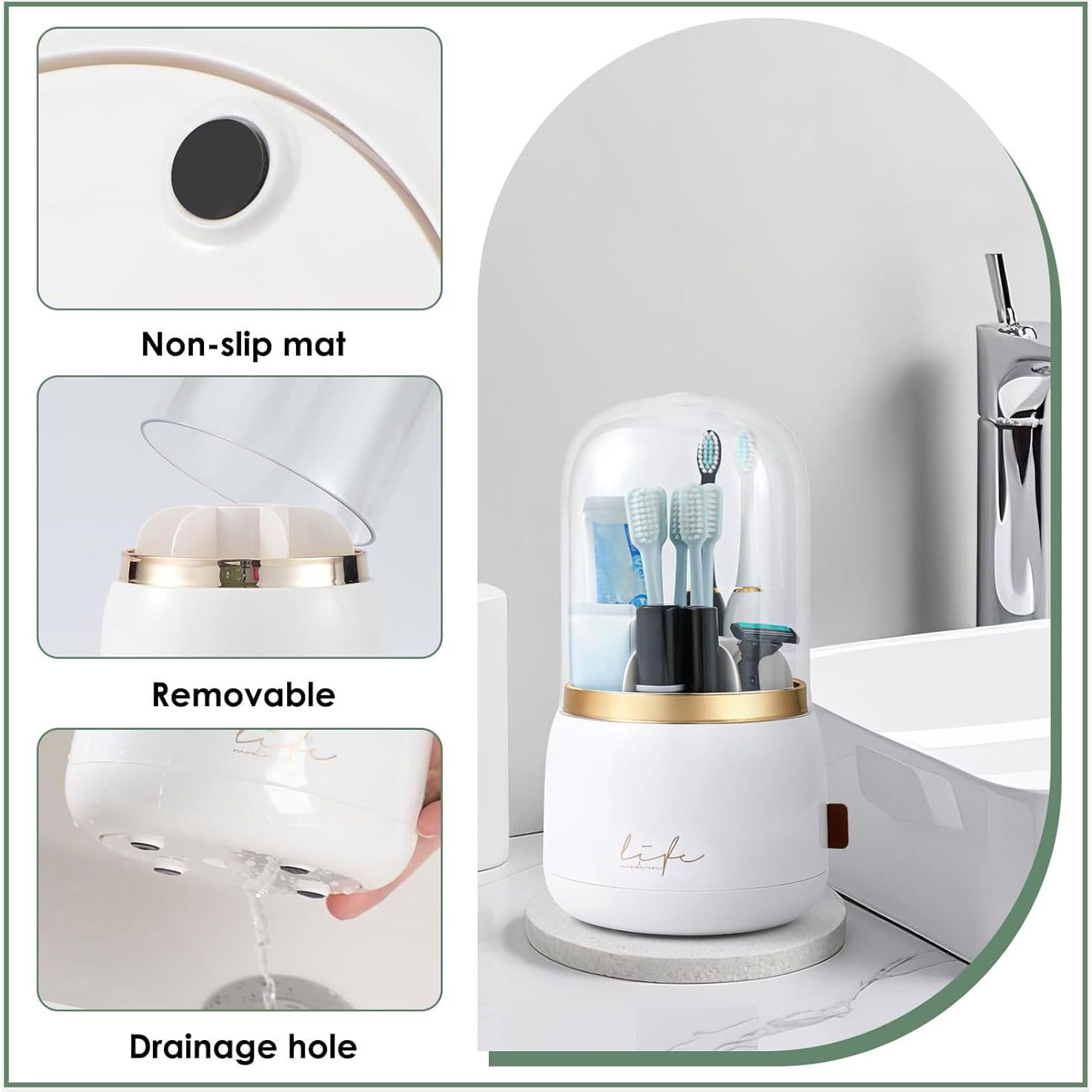 Soporte para Cepillos de Dientes Forest Angle Z55 7 Ranuras