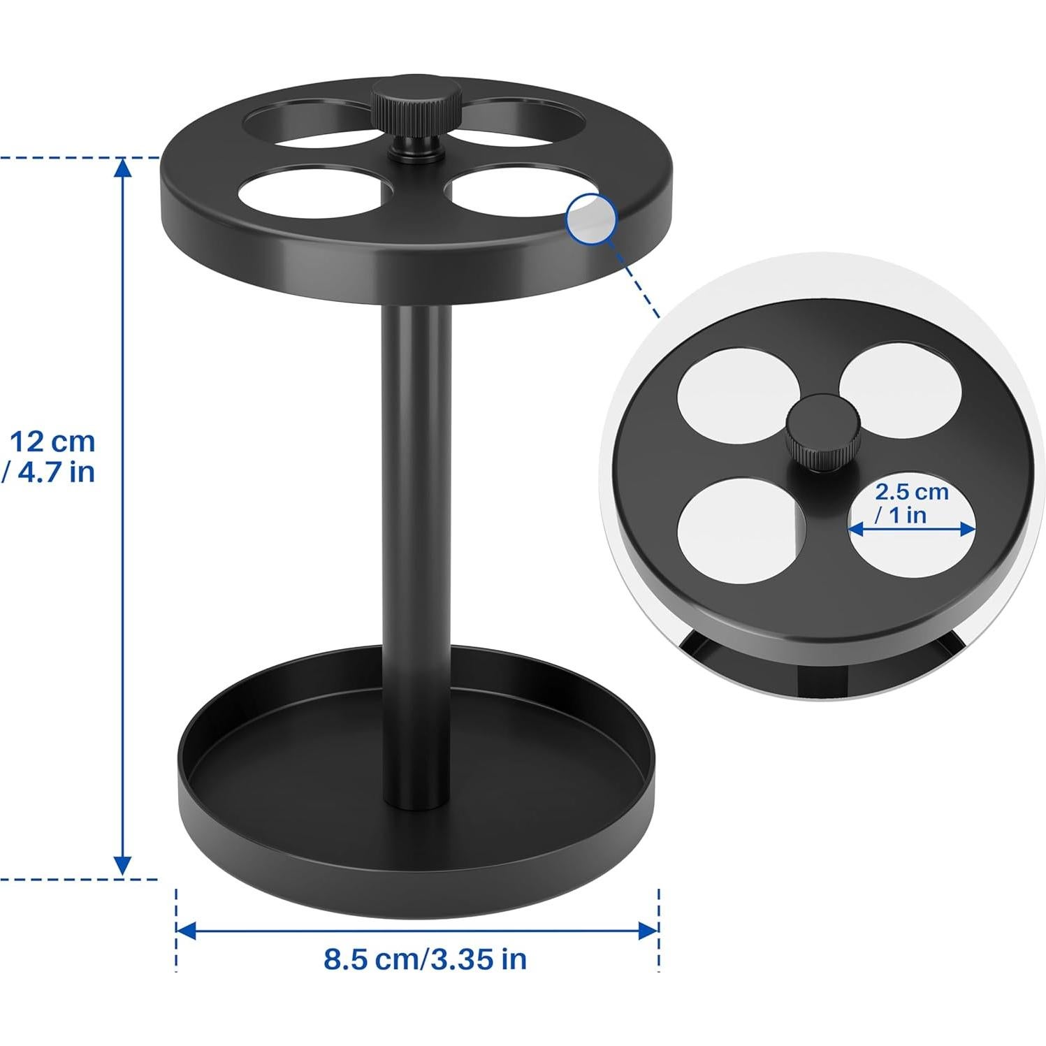 Soporte para Cepillos de Dientes Songsoso Acero Inoxidable Negro