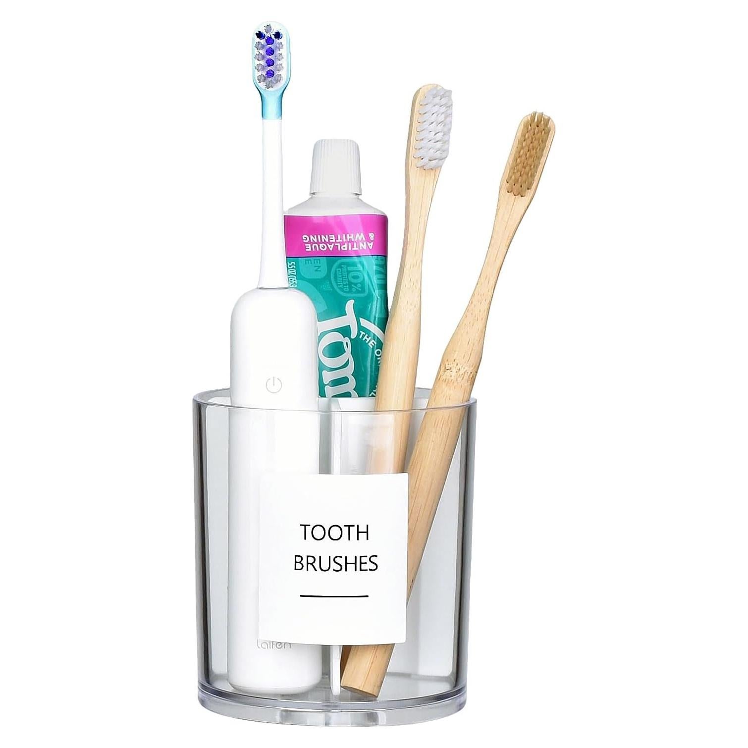 Soporte de Cepillos de Dientes Acrílico ONSOGI Yasusu 3 Compartimentos