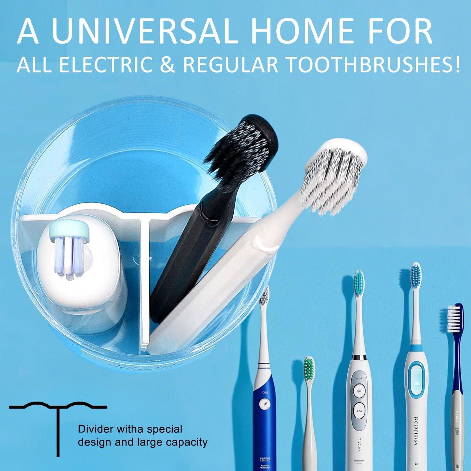 Soporte de Cepillos de Dientes Acrílico ONSOGI Yasusu 3 Compartimentos