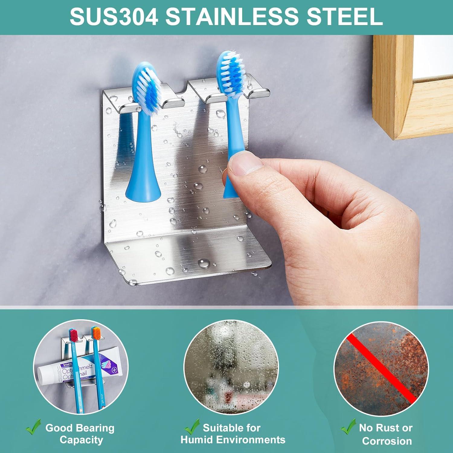 Soporte para Cepillo de Dientes Eléctrico WAYASI Acero Inoxidable