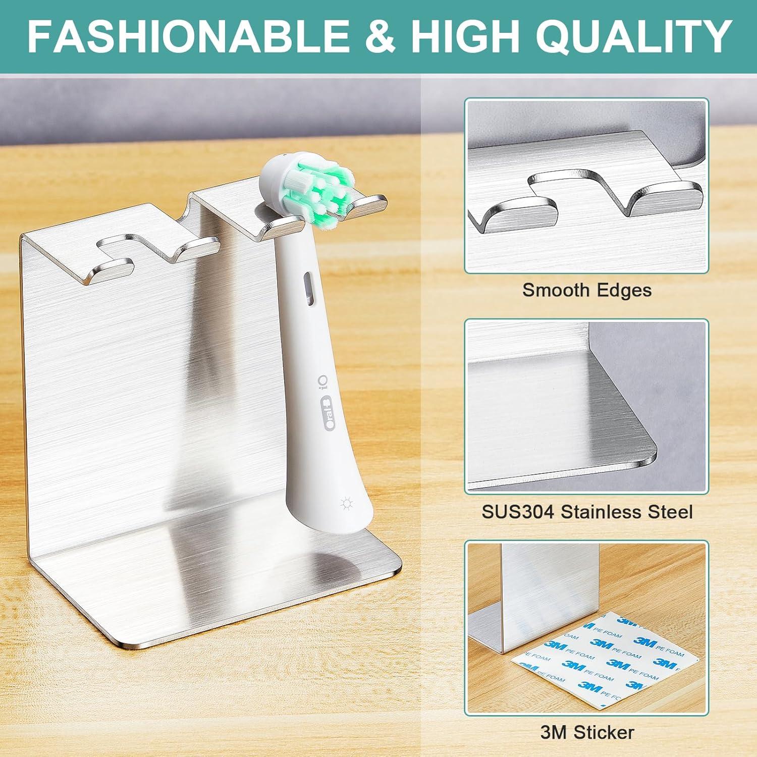 Soporte para Cepillo de Dientes Eléctrico WAYASI Acero Inoxidable