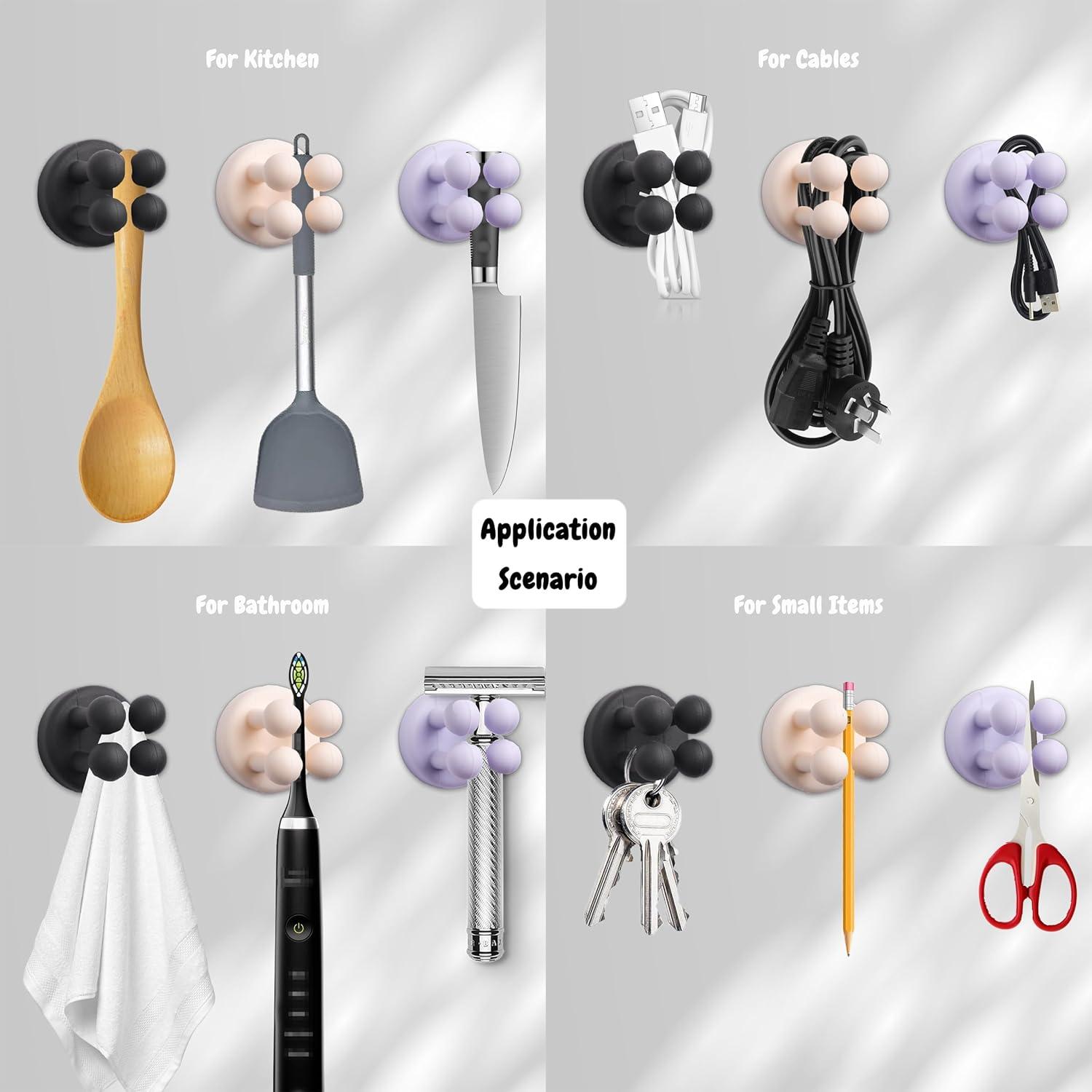 Soportes de Cepillos de Dientes Silicona BAMXSXBO 8 Pcs